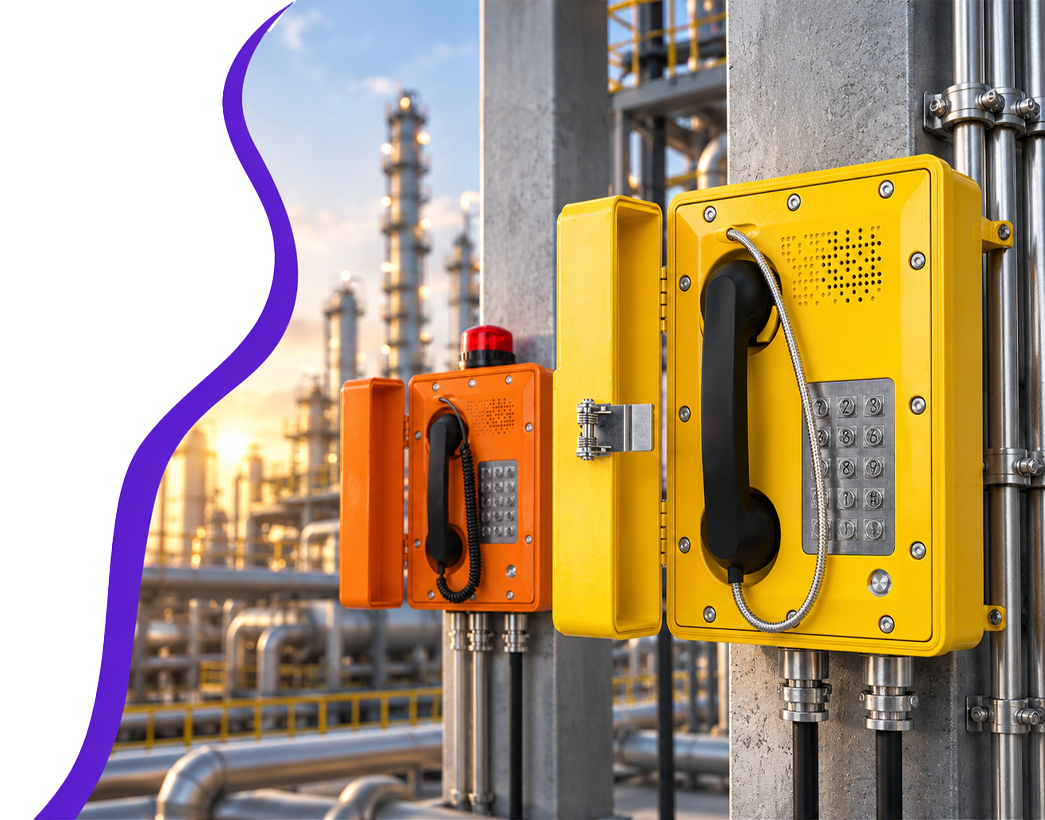 The explosion-proof industrial telephone