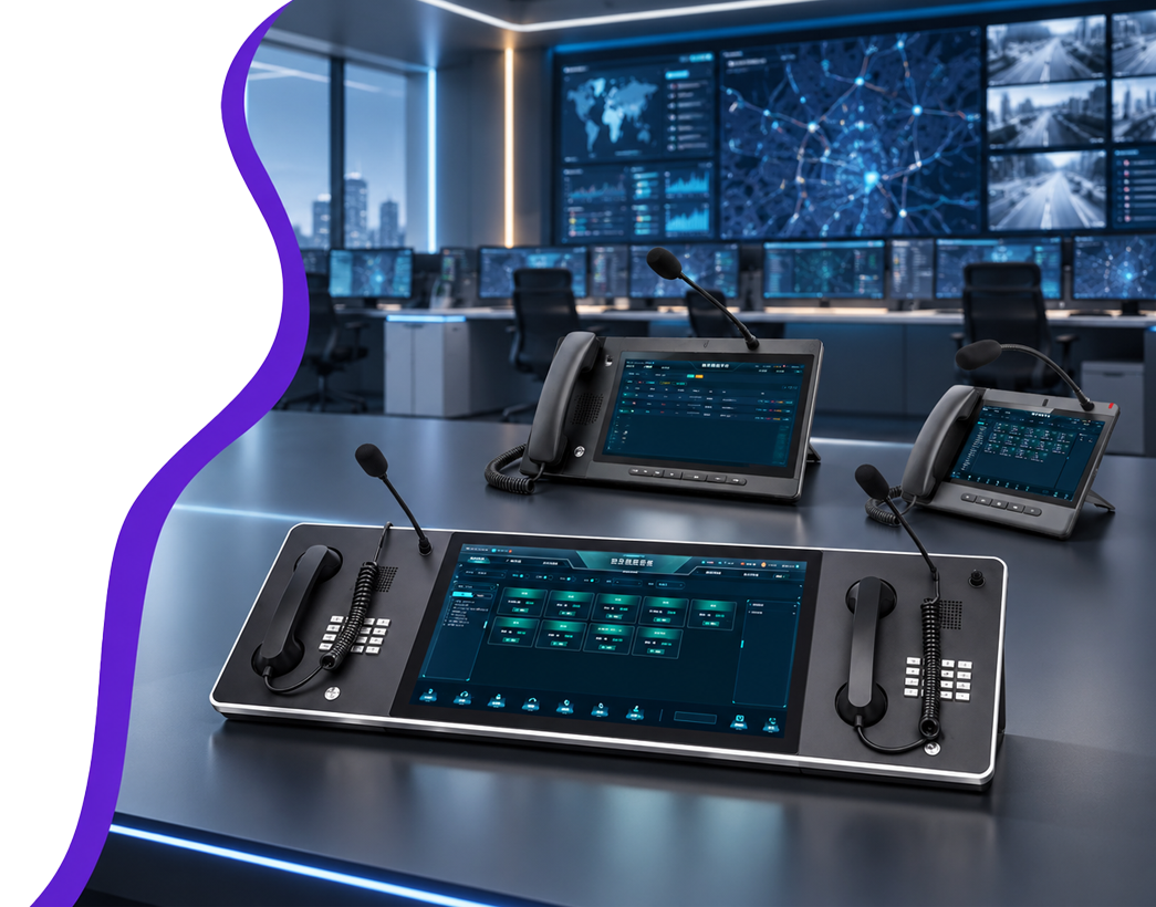 The telephone dispatch console 