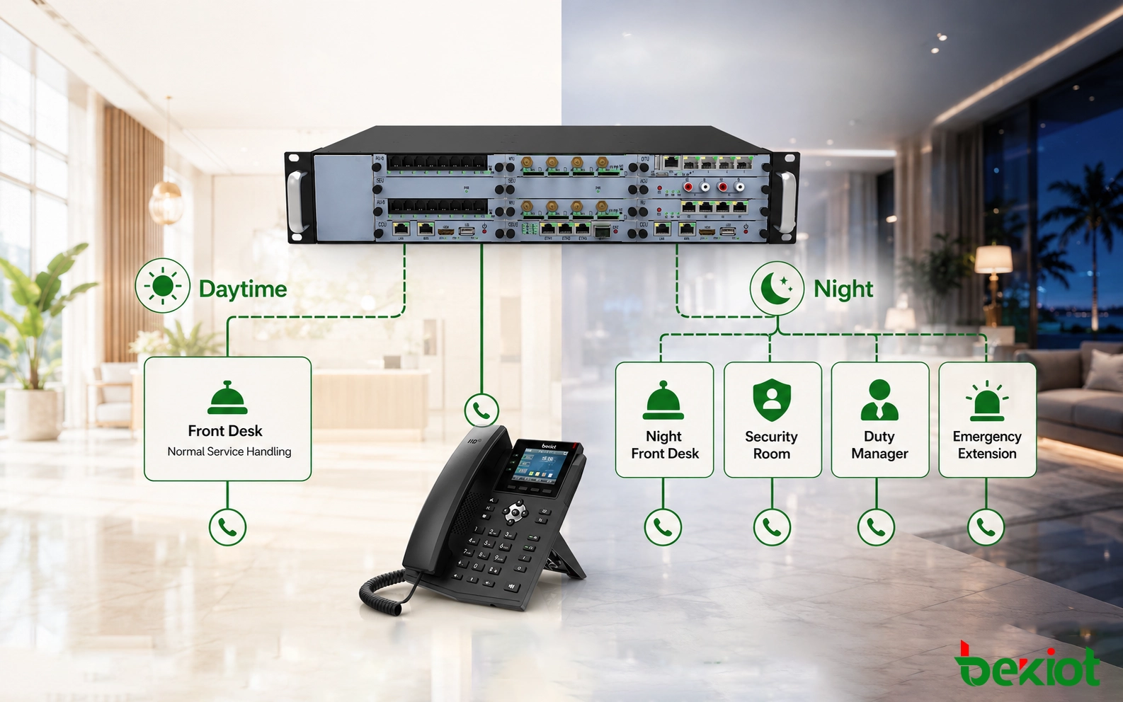 Day and Night Call Routing