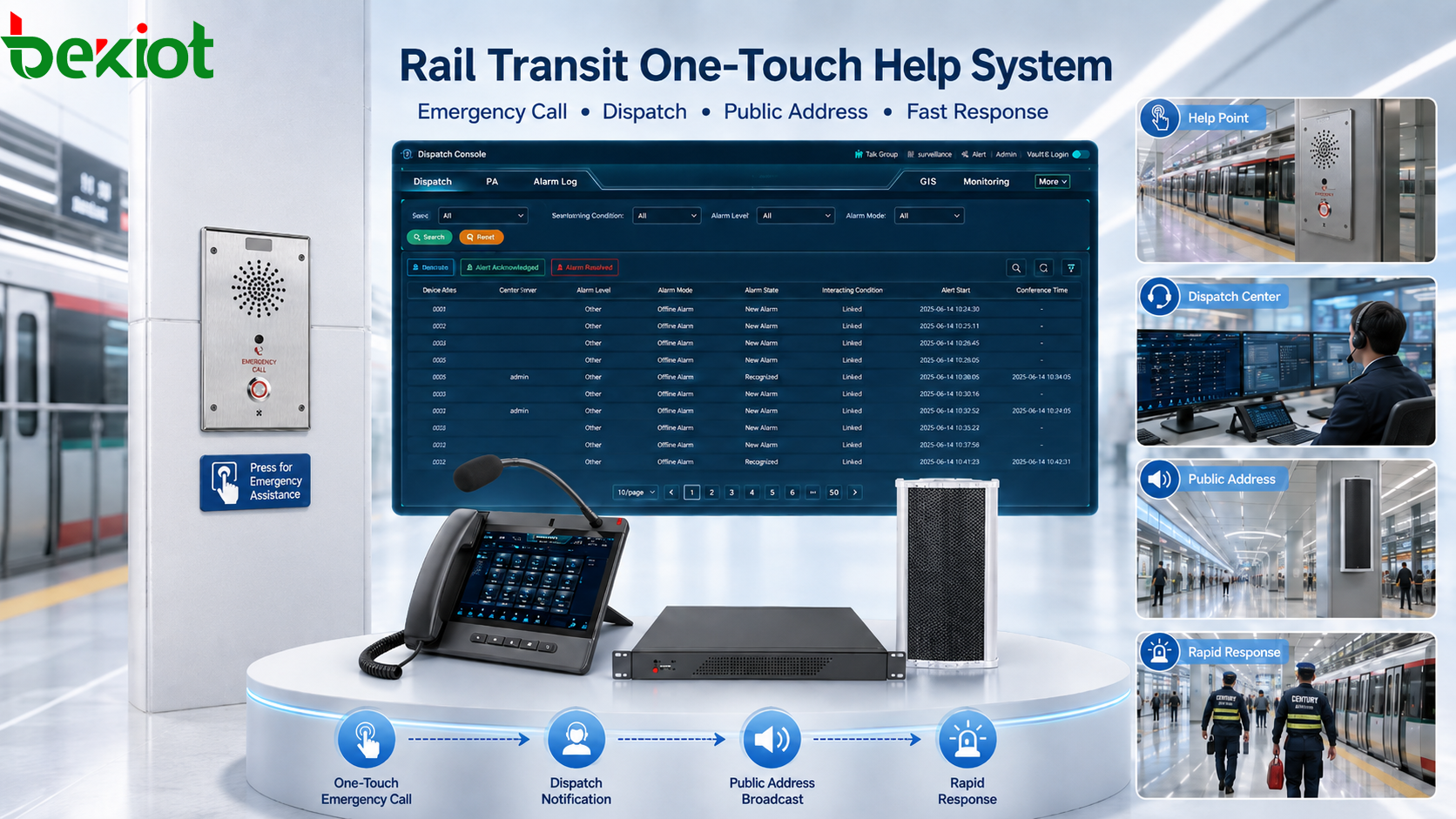 Chongqing Metro Line 6: "One-button Emergency Assistance" Intelligent Emergency Call System Solution