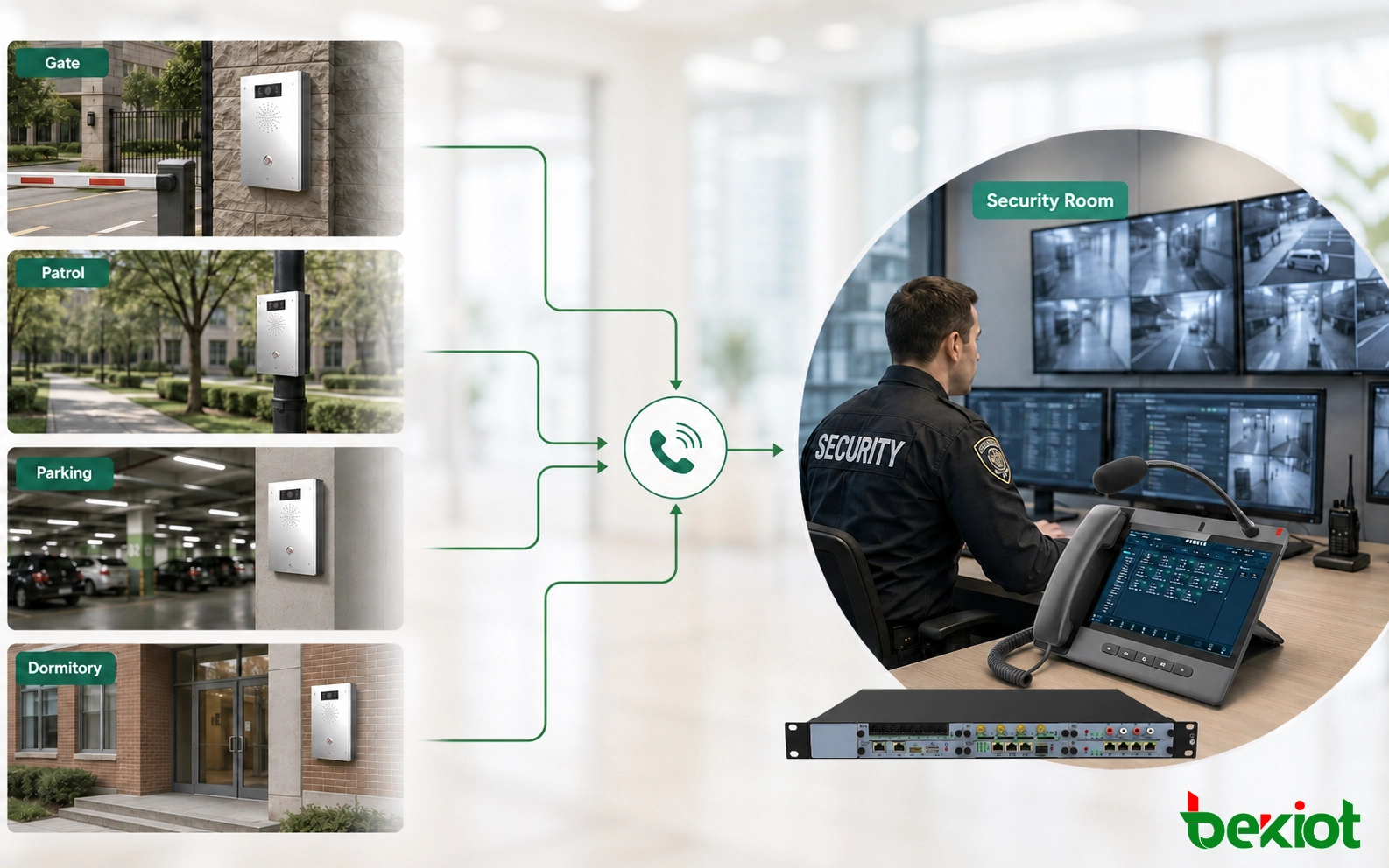 Security Room Call Routing