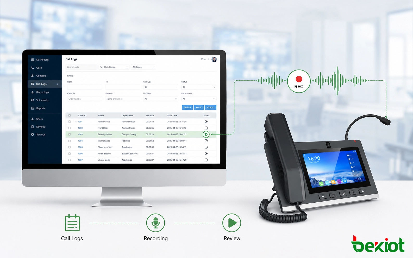 Call Recording and Event Review