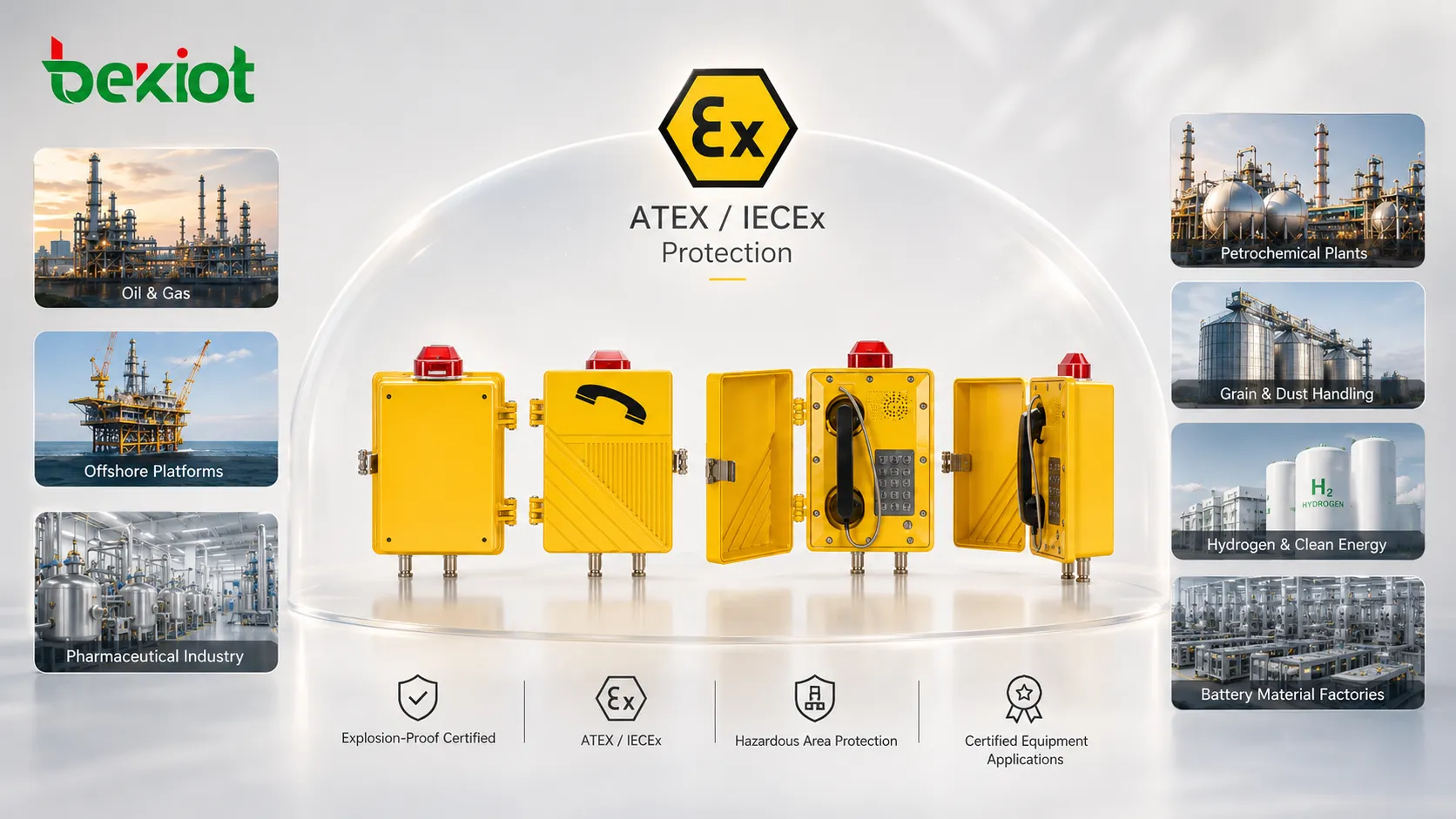 What are the protection level requirements for ATEX Explosion-Proof certification?