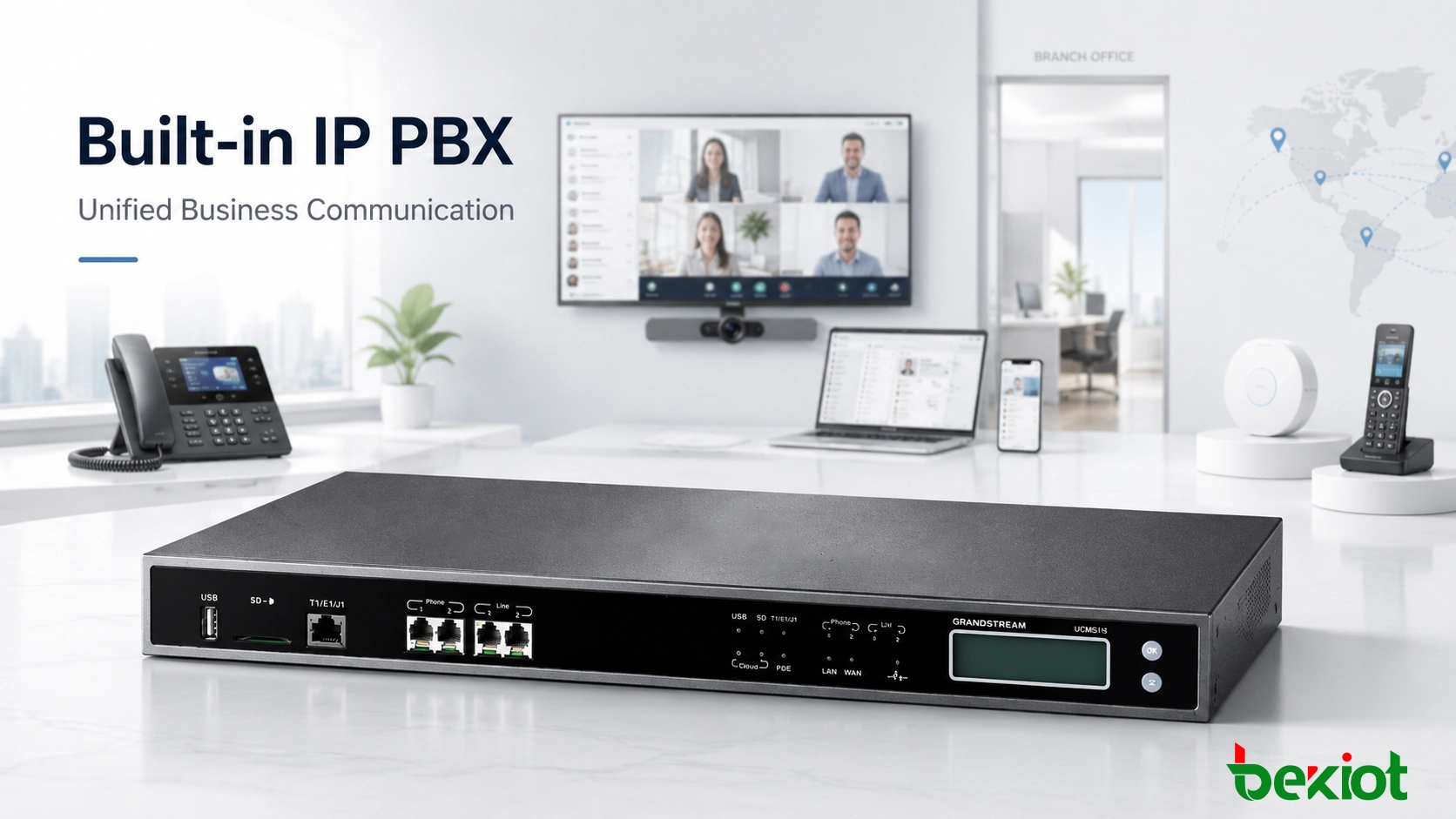 Grandstream Built-In IP PBX for Modern Business Communication