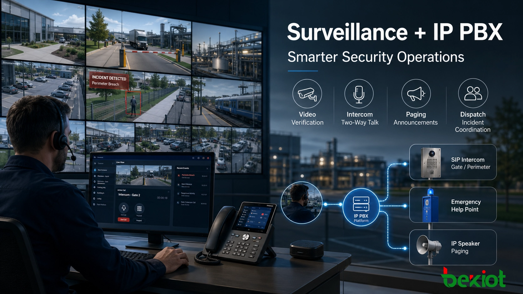 Surveillance and IP PBX Integration for Smarter Security Operations
