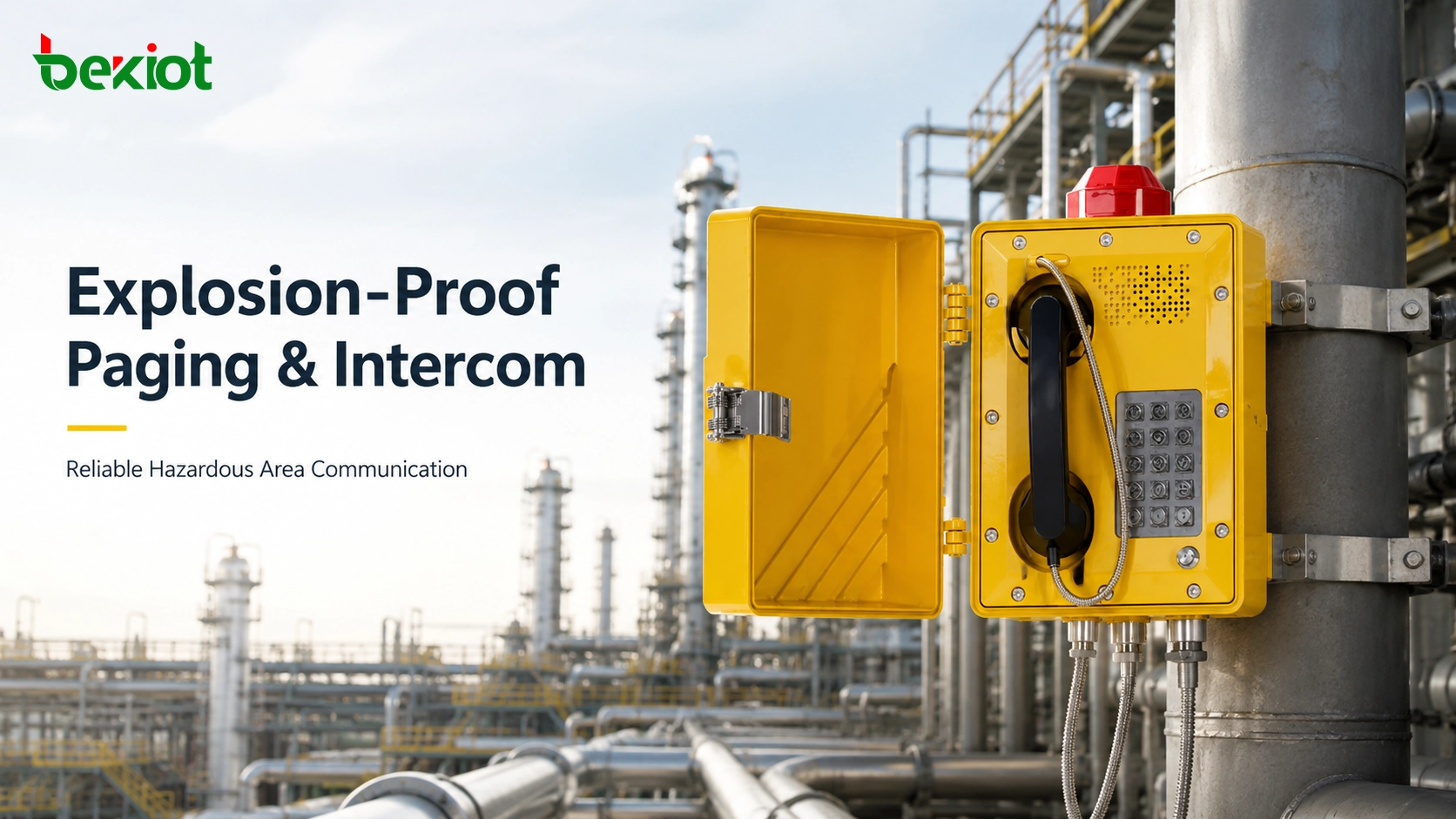 Explosion-Proof Paging and Intercom System for Hazardous Industrial Communication
