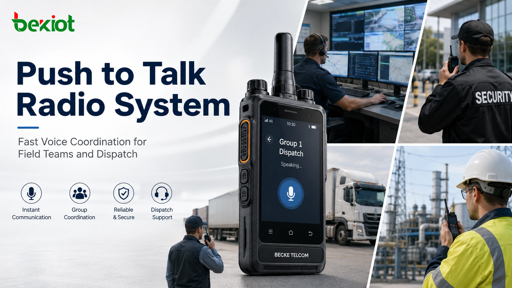 Push to Talk Radio Systems for Field Coordination and Dispatch Communication