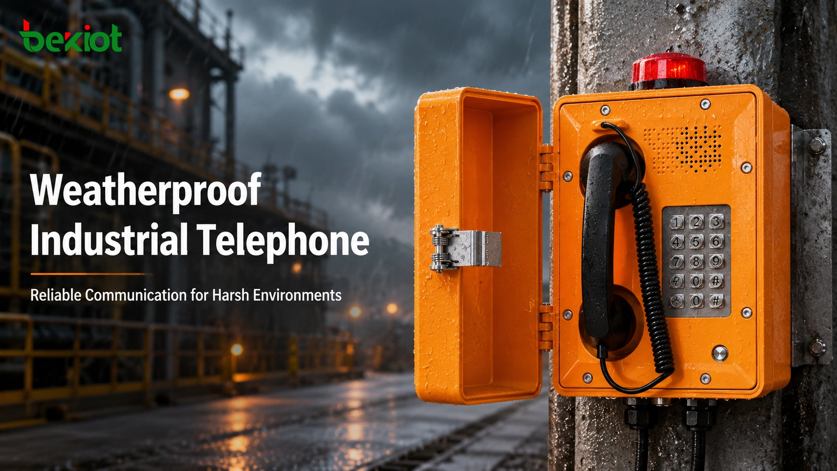 Weatherproof Industrial Telephones for Harsh Environment Communication