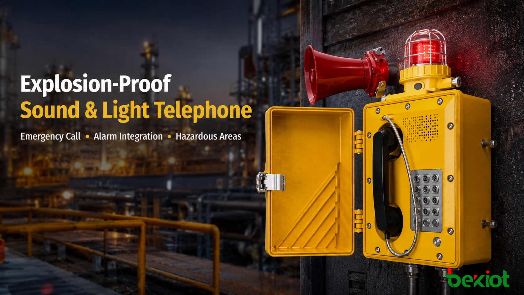 Explosion-Proof Sound and Light Telephone for Hazardous Area Emergency Communication