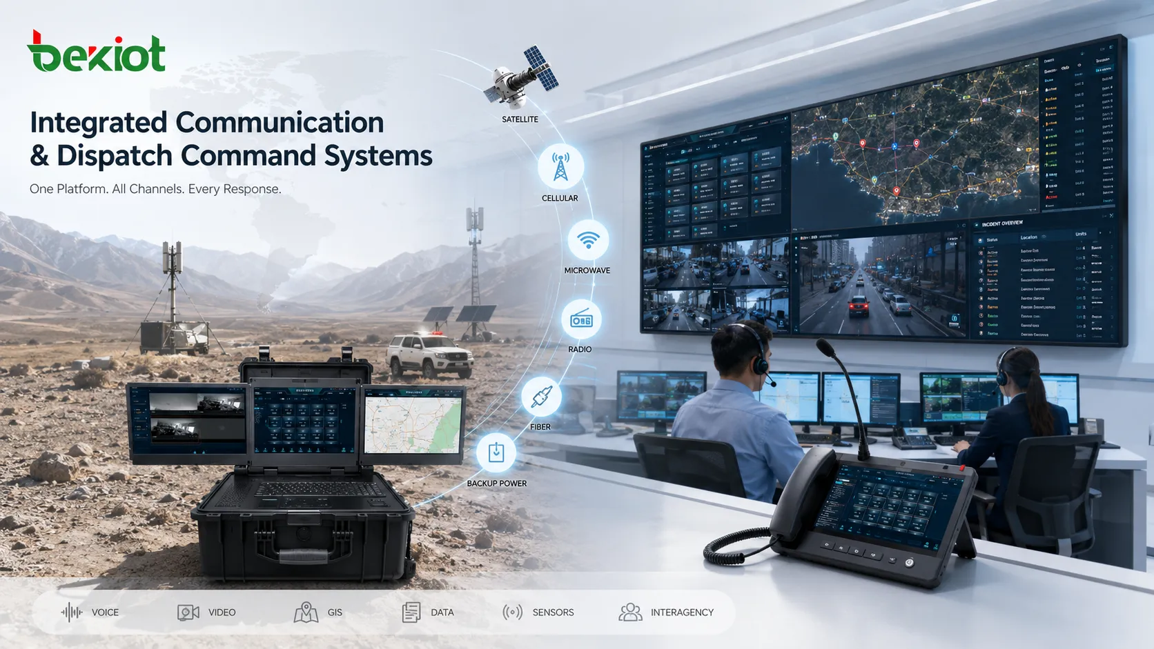Integrated Communication and Dispatch Command Systems for Emergency Management