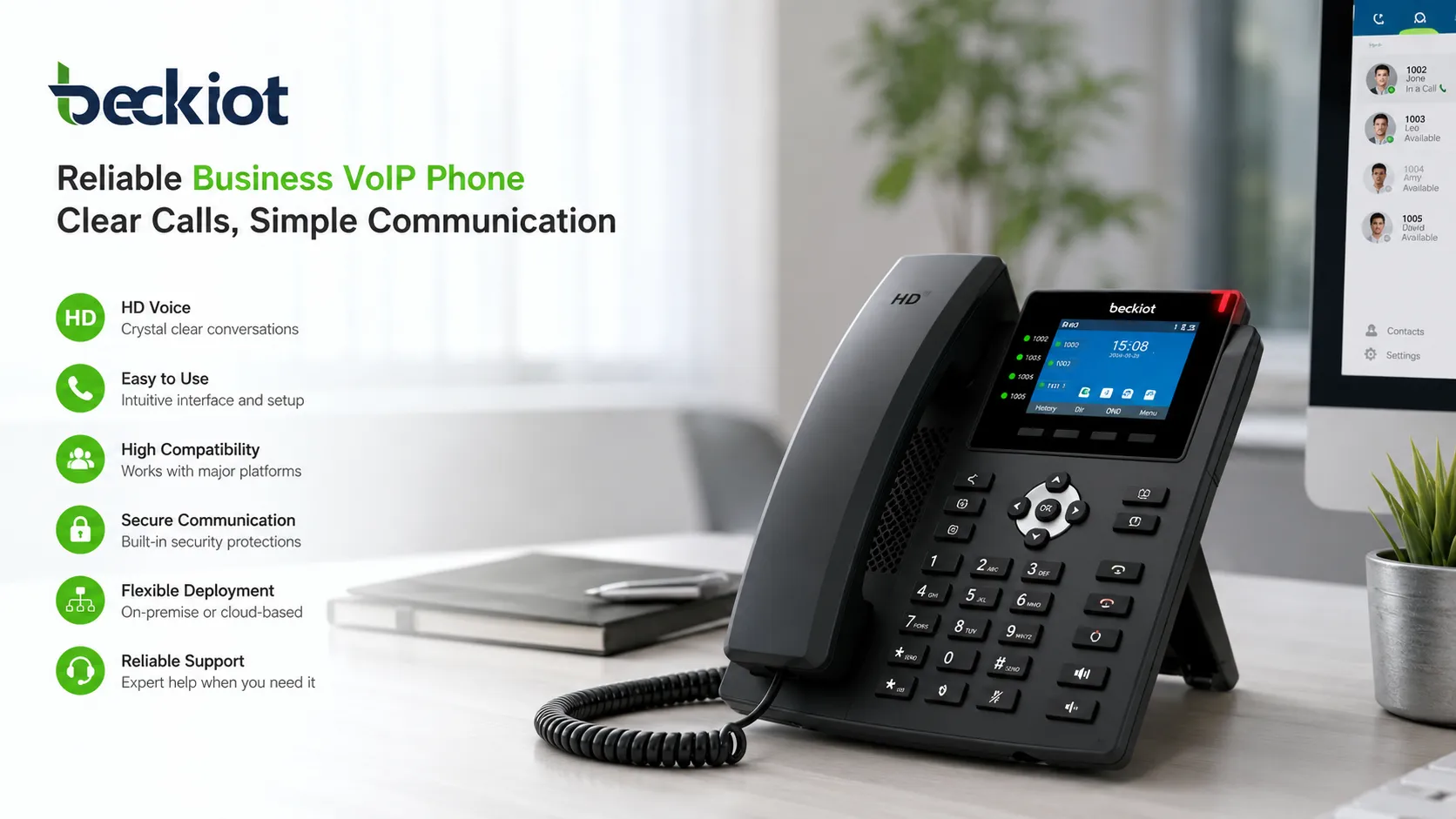Small business VoIP phone system selection guide with phones cloud PBX SIP trunk and remote workers