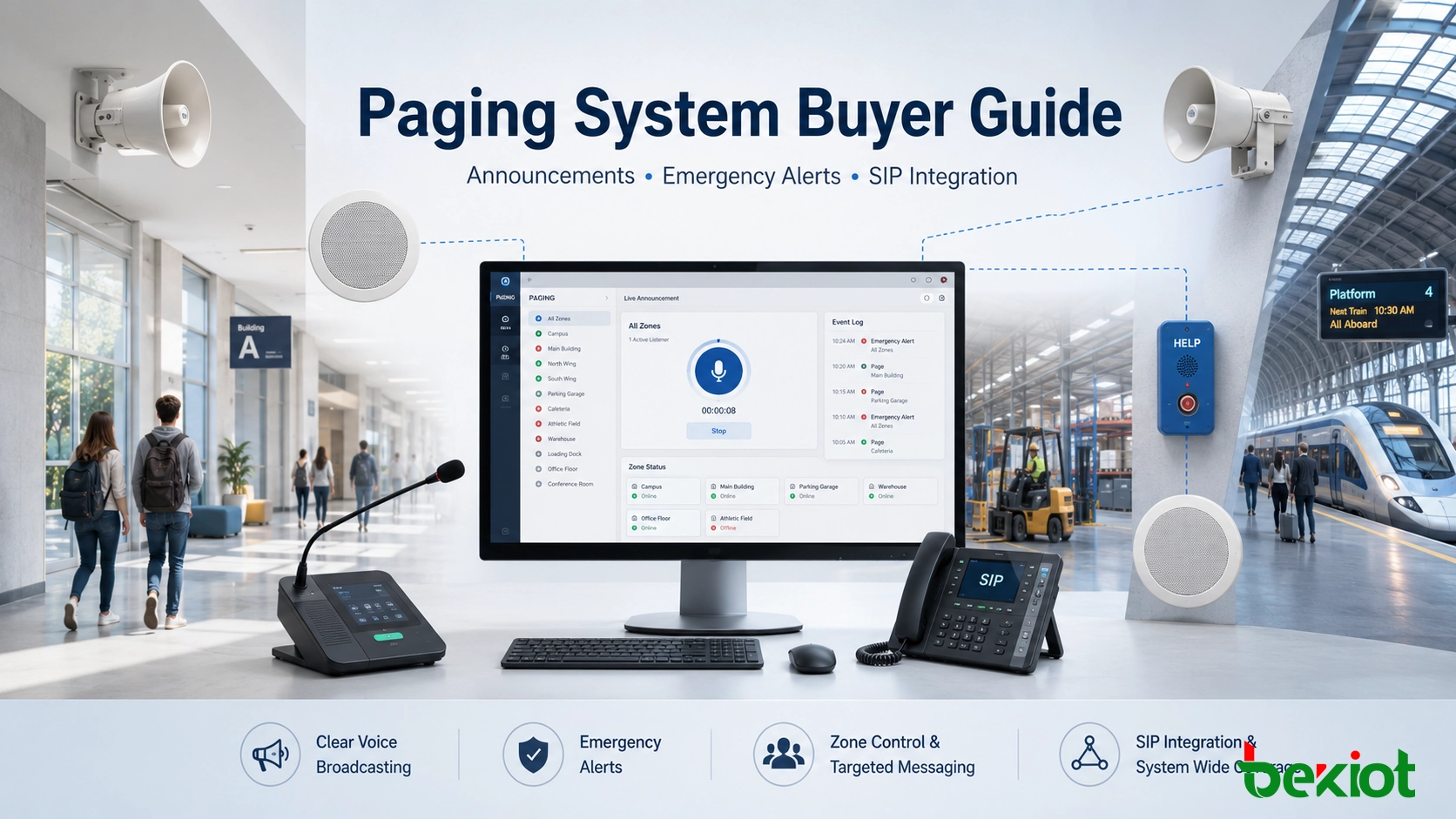 Paging System Buyer Guide for Clear Announcements, Emergency Alerts, and SIP Integration