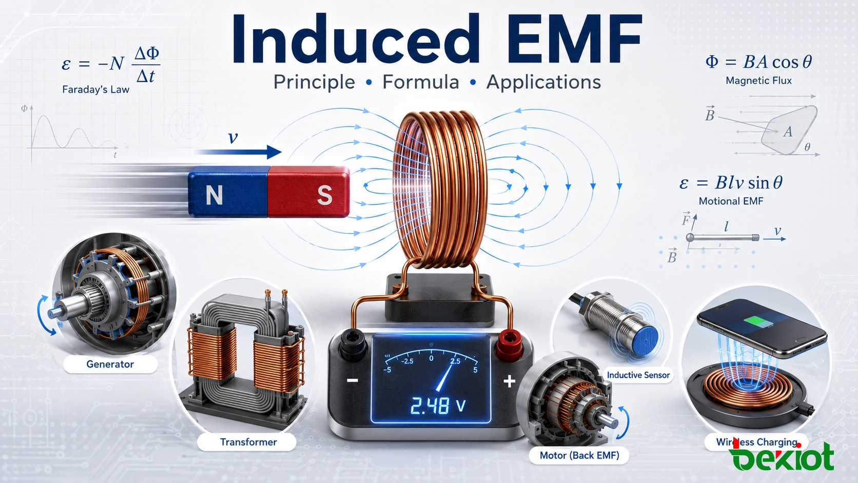 Induced EMF Explained: Principle, Formula, Calculation, and Real-World Uses
