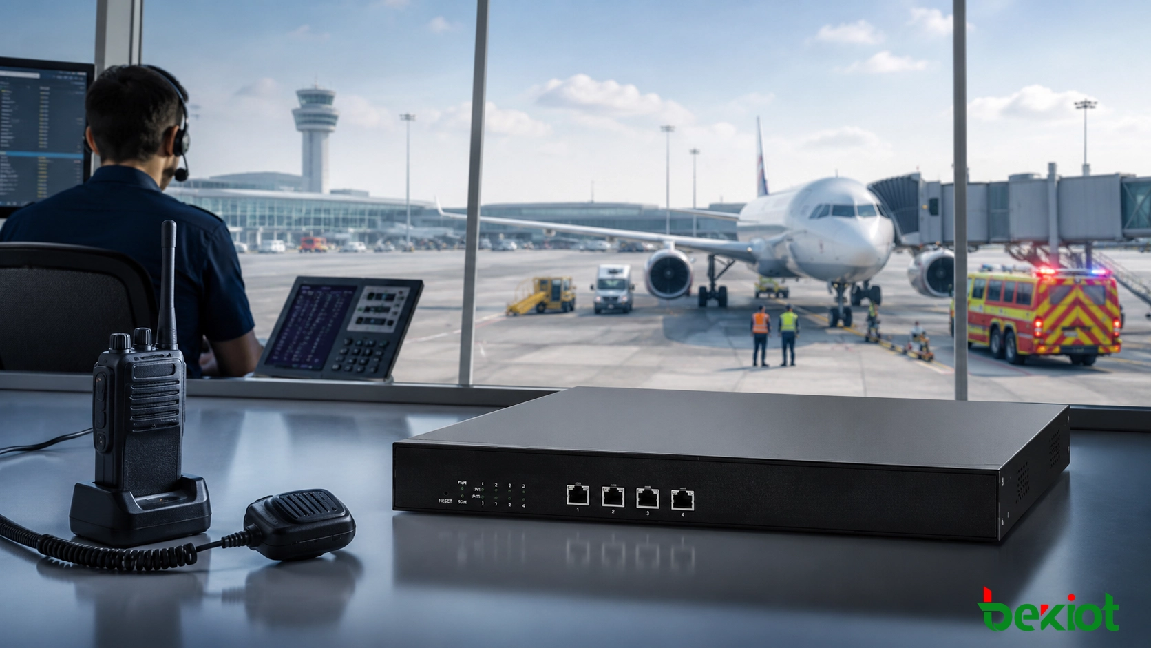 Airport Emergency Communication Integration with Radio Gateway Access