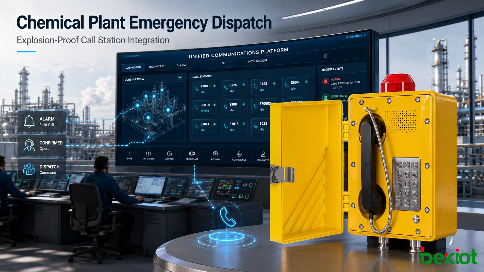 Explosion-Proof Call Stations for Chemical Plant Emergency Dispatch