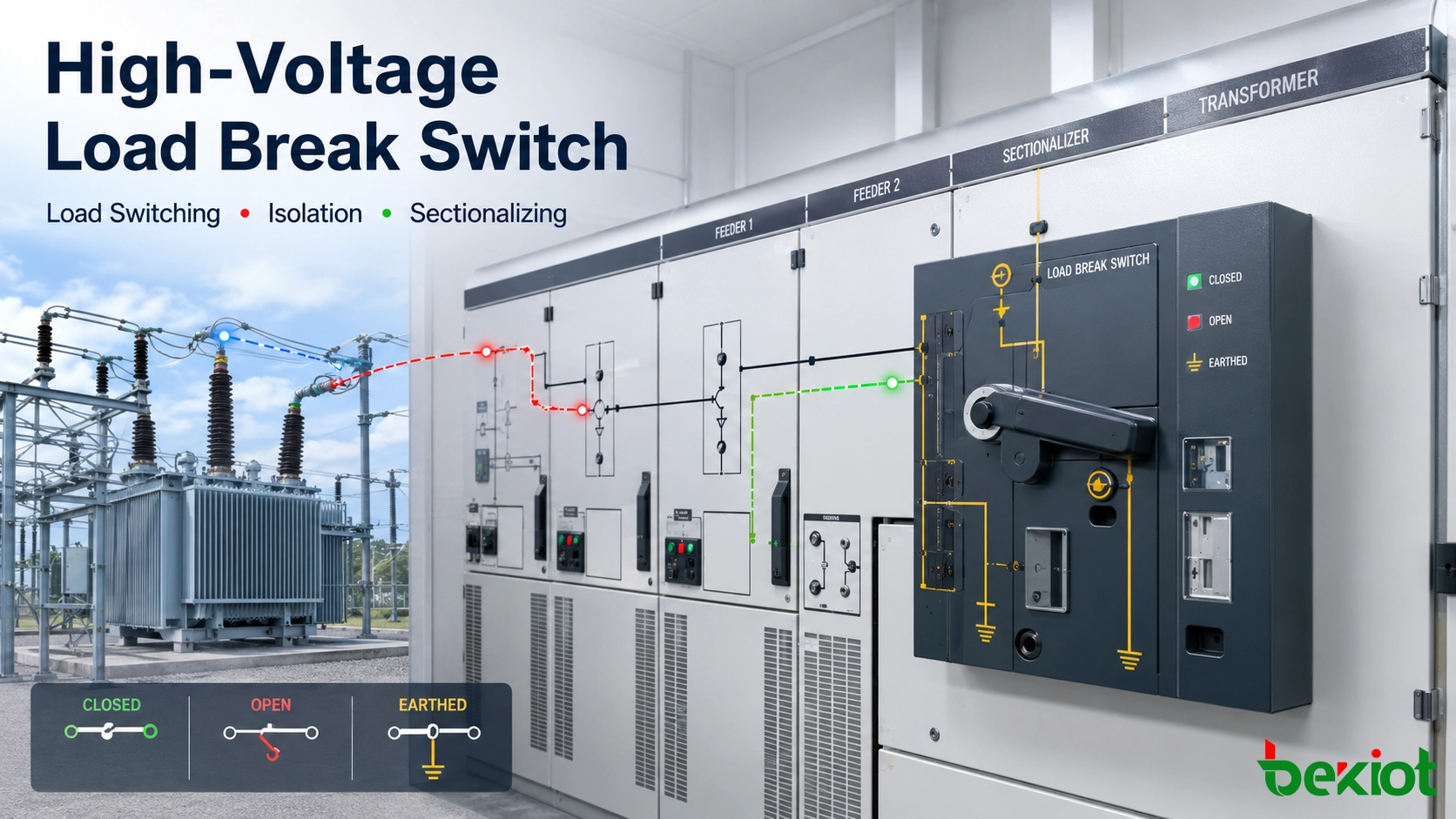 High-Voltage Load Break Switches in Power Distribution Systems