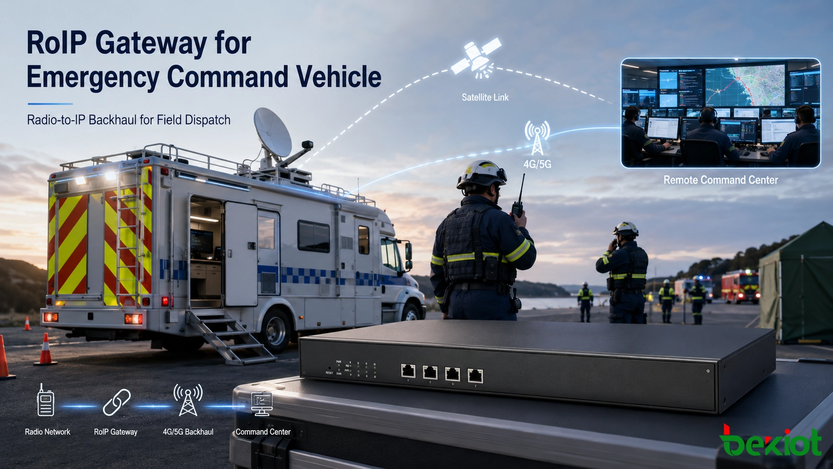 RoIP Gateway Integration for Emergency Command Vehicles