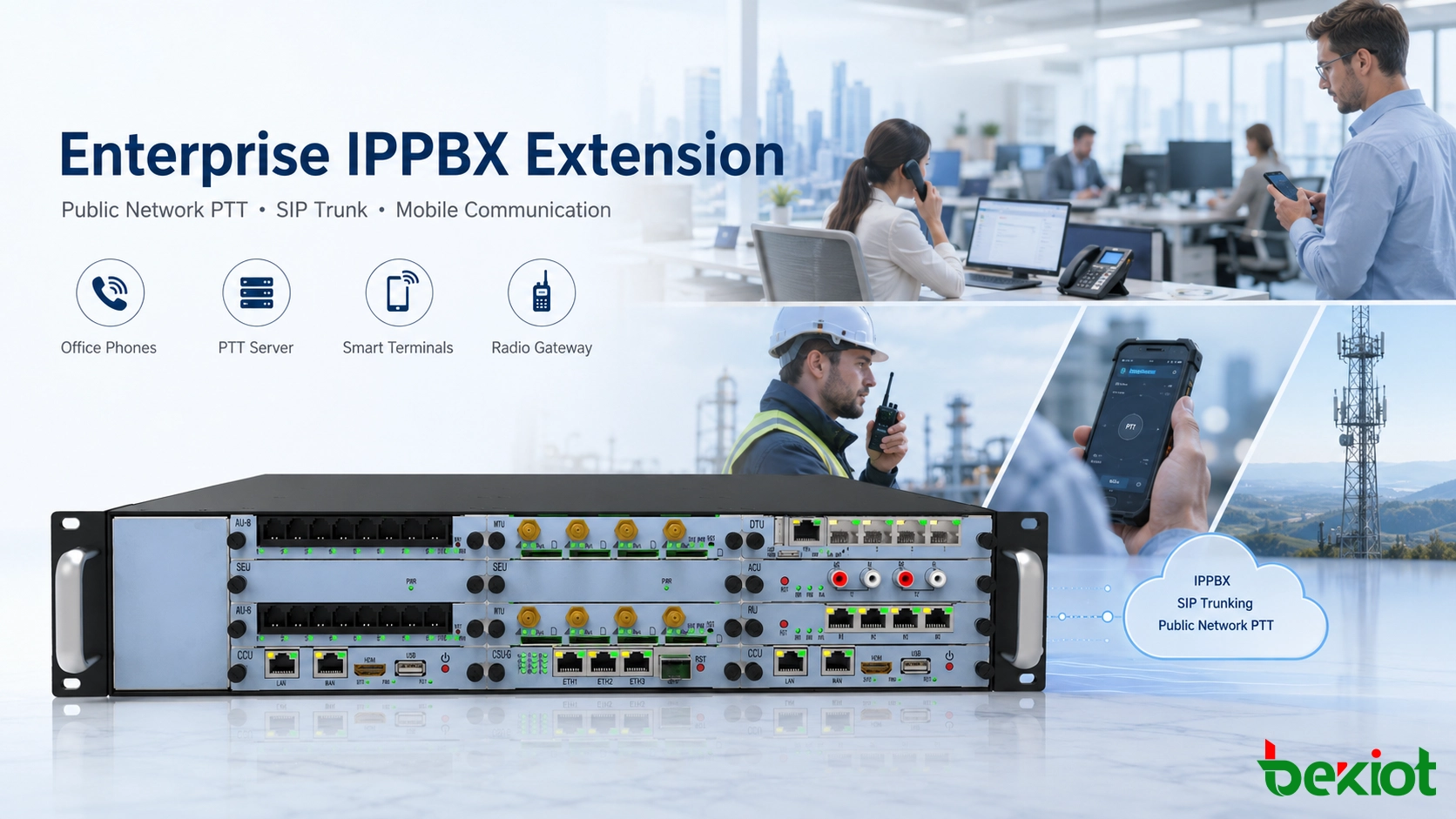 Extending Enterprise IPPBX with Public Network PTT and Radio Gateway Integration