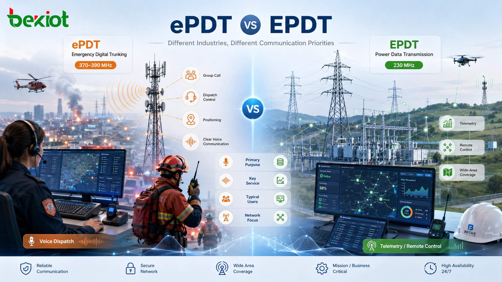 ePDT and EPDT in Narrowband Trunking Project Design