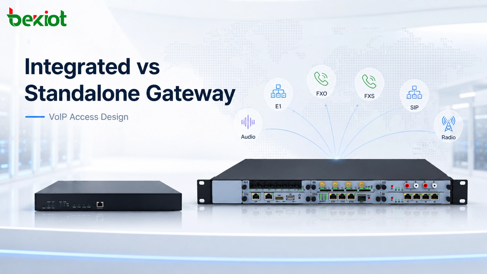 Integrated and Standalone Telephone Gateways for VoIP Access Design