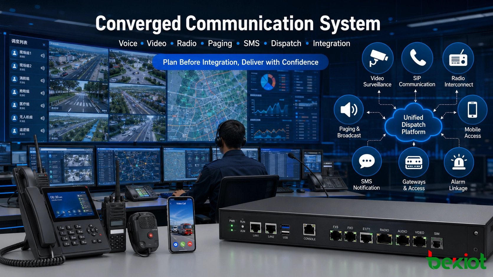 Converged Communication System Planning Before Integration and Deployment