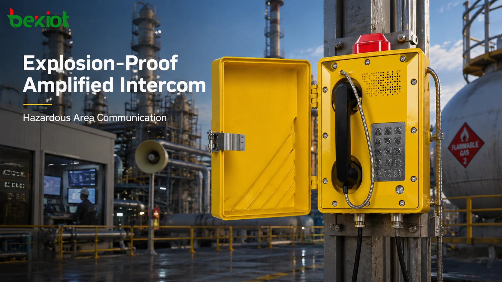 Explosion-Proof Amplified Intercoms for Hazardous and High-Noise Industrial Sites