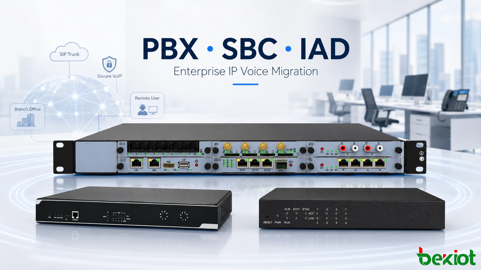 PBX, SBC and IAD in Enterprise IP Voice Migration
