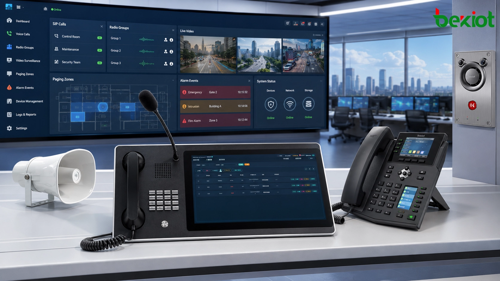 Converged Communication Solution for Voice, Radio, Video, Paging and Dispatch Integration