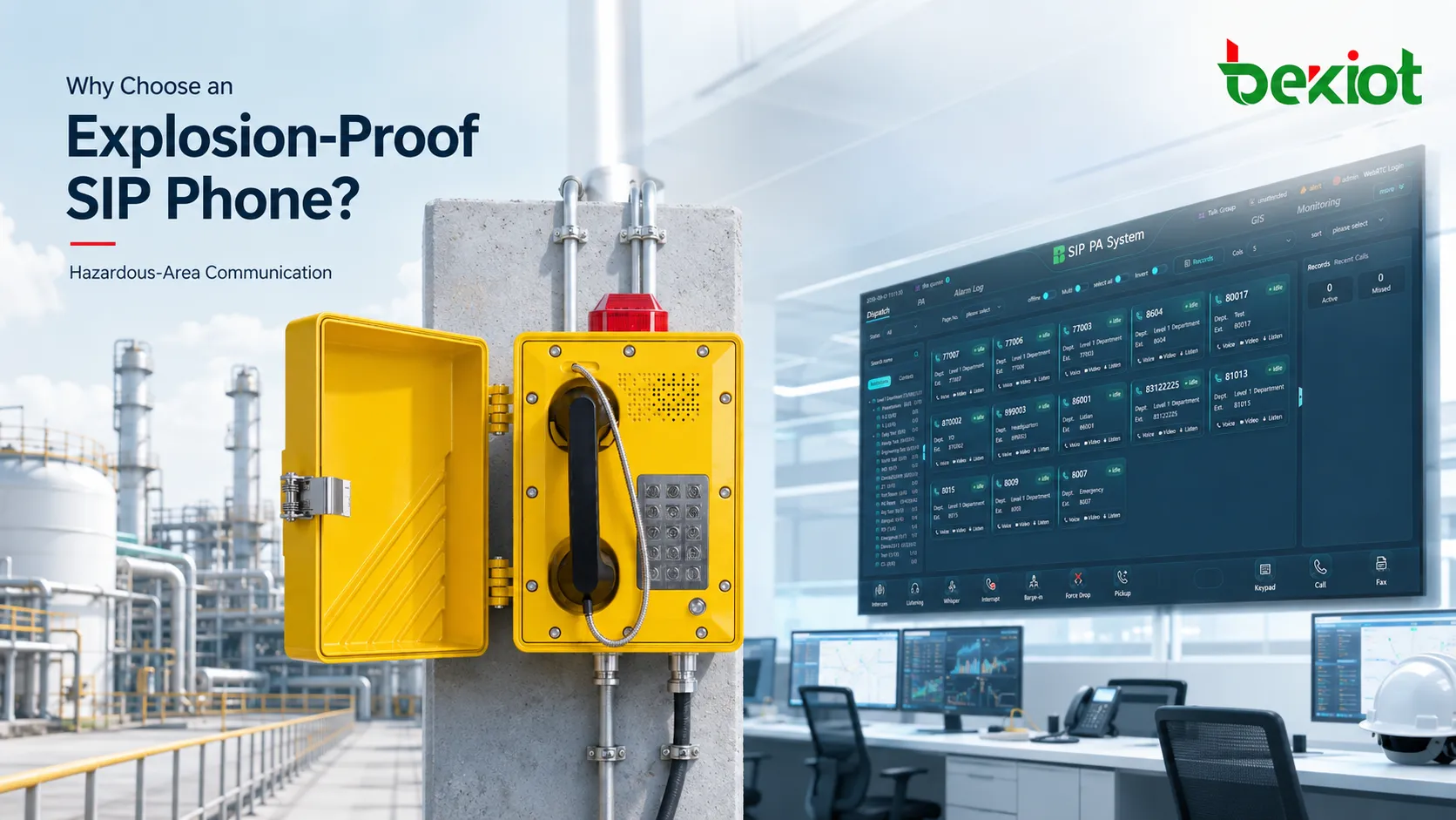 Why Choose an Explosion-Proof SIP Phone for Hazardous-Area Communication?