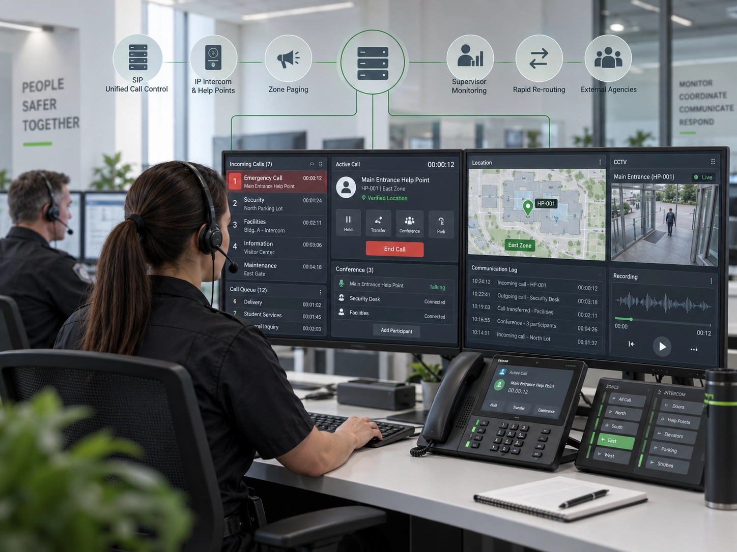 IP Telephony Dispatch System for Command and Control Centers