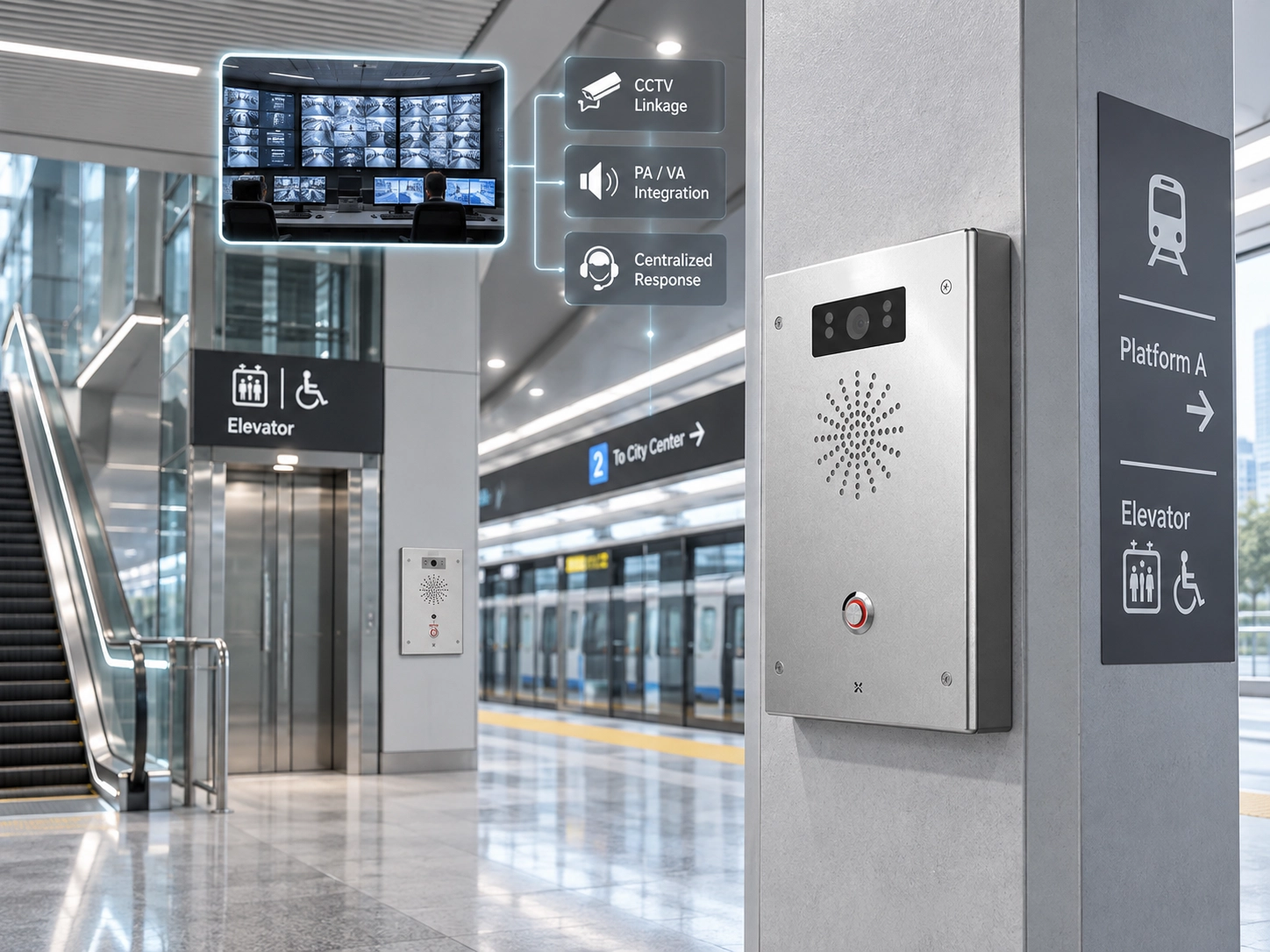 Passenger Help Point Solution for Rail, Metro, and Stations
