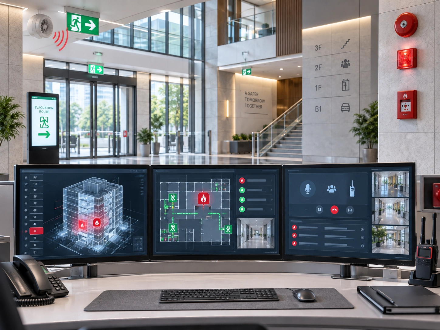 Intelligent Fire Alarm and Emergency Evacuation Solution