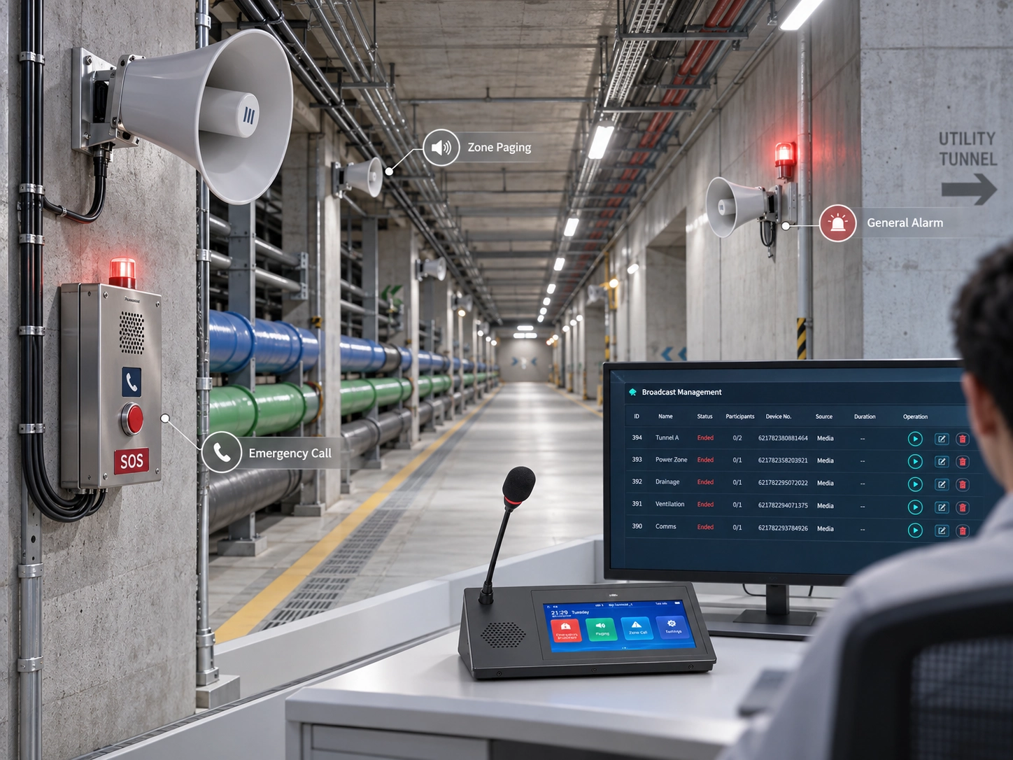 PAGA Solution for Underground Utility Tunnels