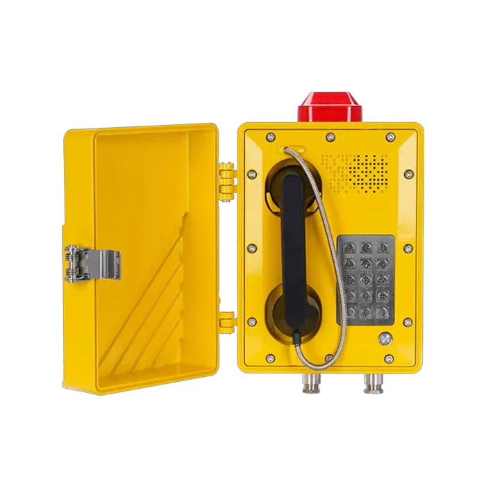 Explosion-proof telephone for hazardous industrial communication