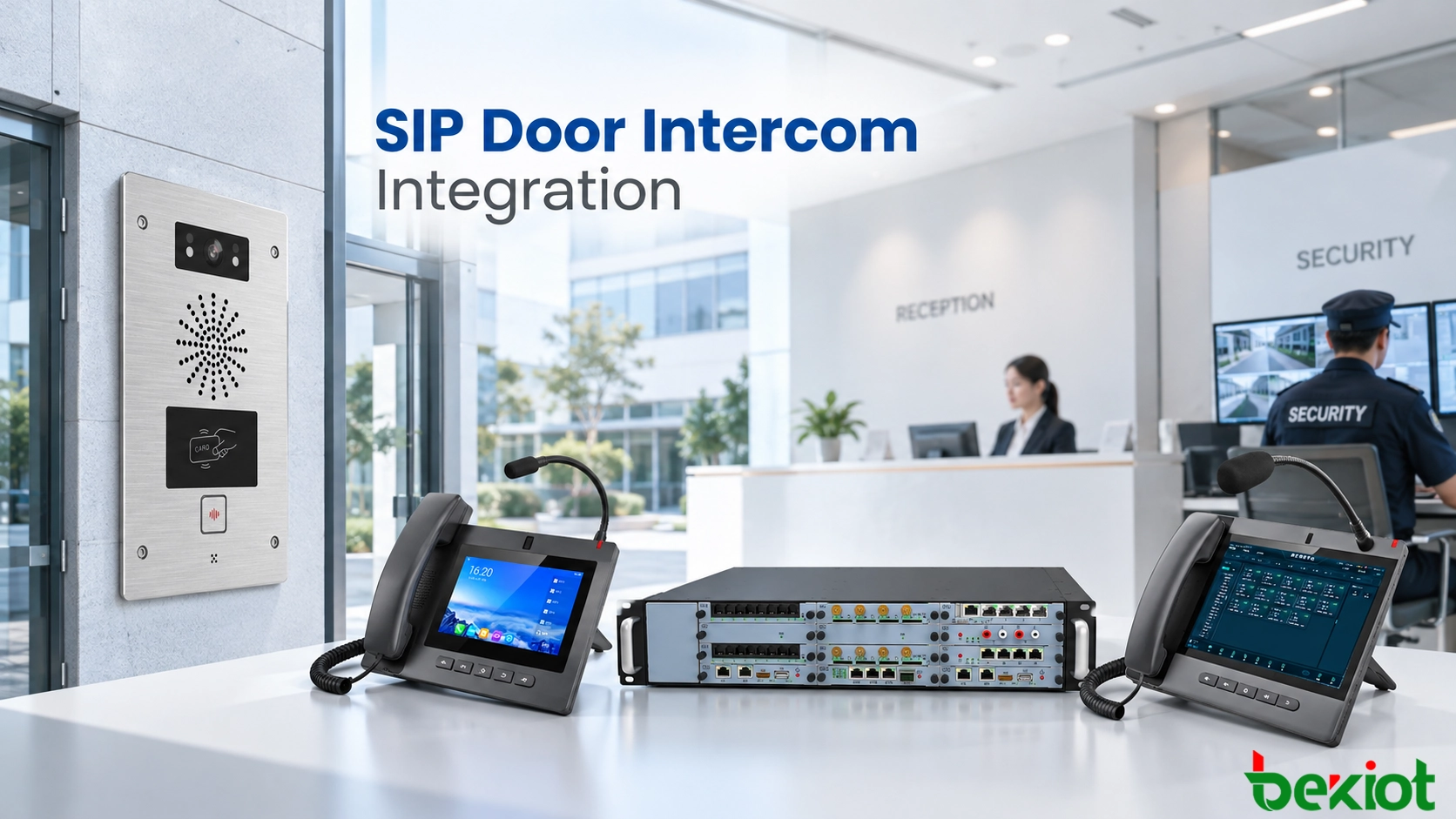Linking SIP Door Intercoms to Reception and Security Phones