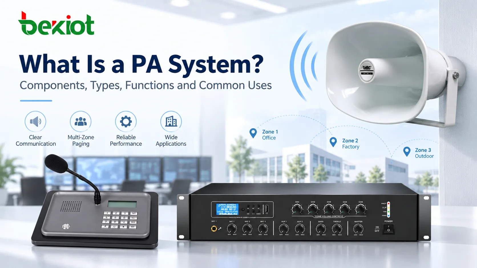 What Is a PA System? Components, Types, Functions and Common Uses