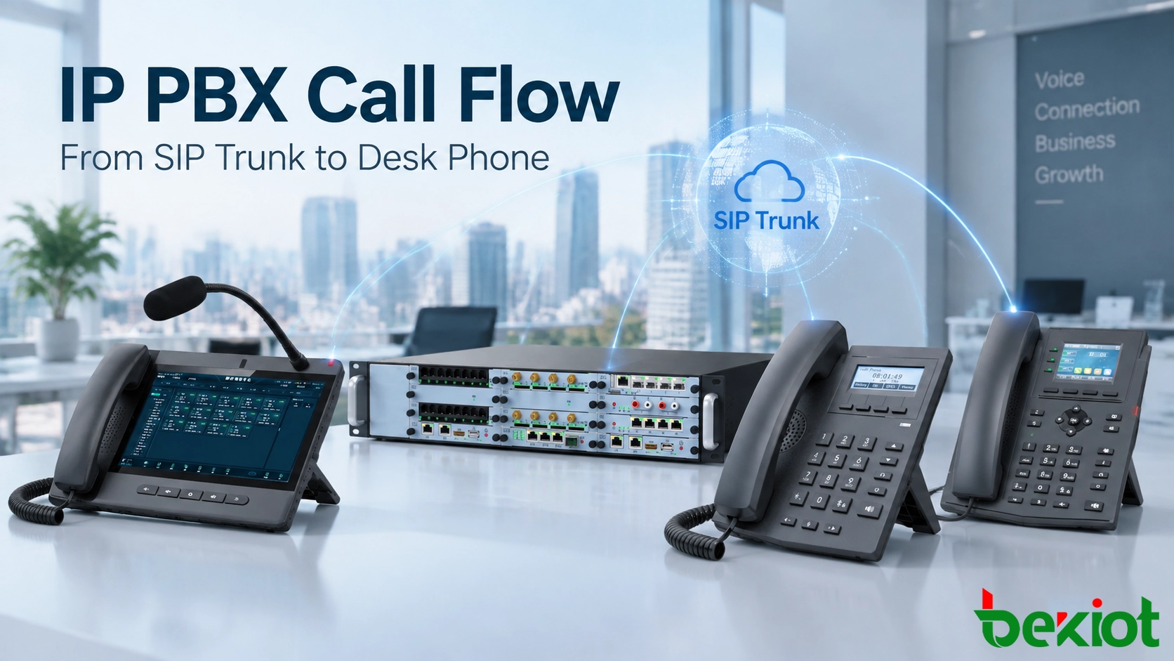 IP PBX Call Flow: From SIP Trunk to Desk Phone